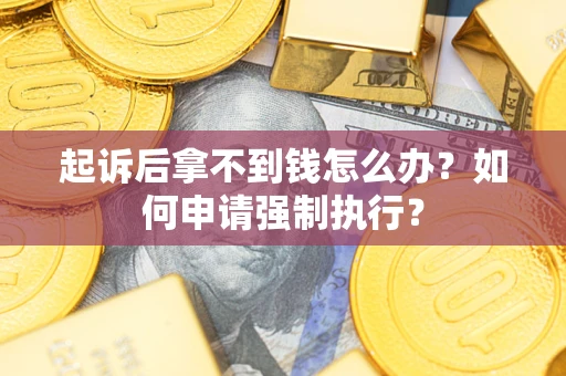 北京起诉后拿不到钱怎么办？如何申请强制执行？