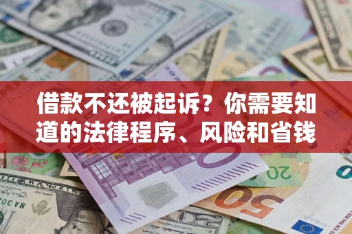 北京借款不还被起诉？你需要知道的法律程序、风险和省钱技巧
