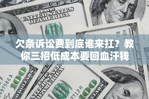 北京欠条诉讼费到底谁来扛？教你三招低成本要回血汗钱